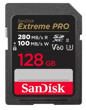 SanDisk Extreme PRO SDXC UHS-II Card 128GB