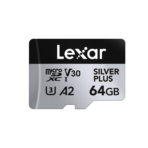 Lexar High Performance Silver Plus microSDXC 64GB UHS-I V30 with adapter