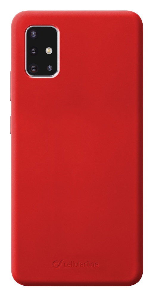 Cellular Line Sensation Back Cover Silicone for Samsung Galaxy A71 red