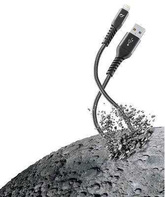 Cellular Line Tetra Force Cable USB to Lightning 1.2m black