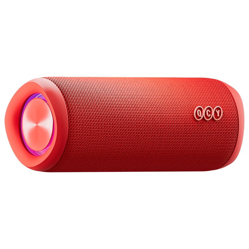 QCY SP7 Red Portable Bluetooth Speaker w Stereo Sound 40W