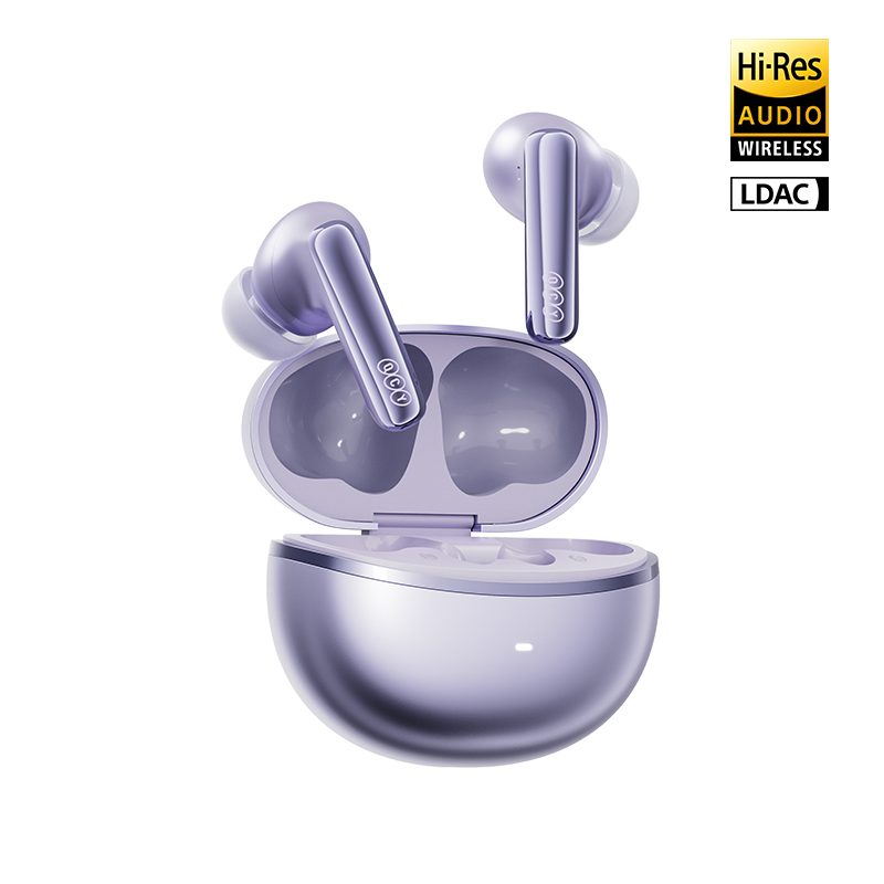 QCY Melobuds N70 ANC Purple HT18 TWS Earbuds