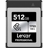 Lexar 512GB Professional CFexpress Type B Card SILVER up to 1750MB/s read 1300MB/s write