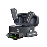 Hollyland LARK MAX 2 Combo (Space Grey) - Wireless Microphone (2TX + 1RX)