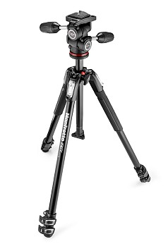 Manfrotto MK190X3-3W1 Aluminium Tripod with 804 3Way Panhead