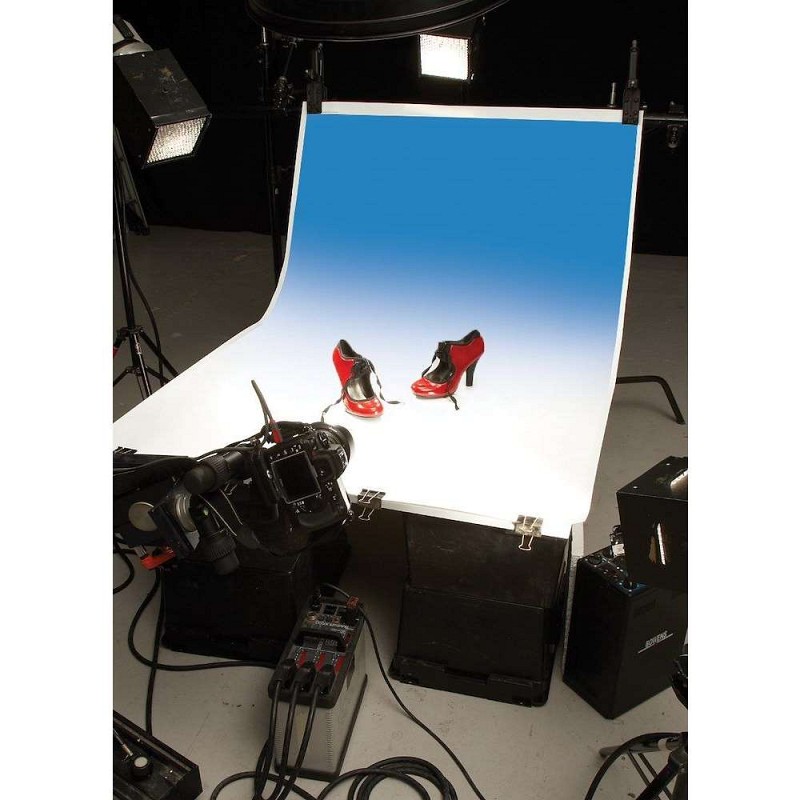 Colorama Colorgrad Background PVC 110x170cm White/Blue