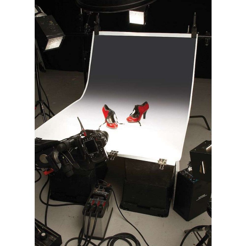 Colorama Colorgrad Background PVC 110x170cm White/Black