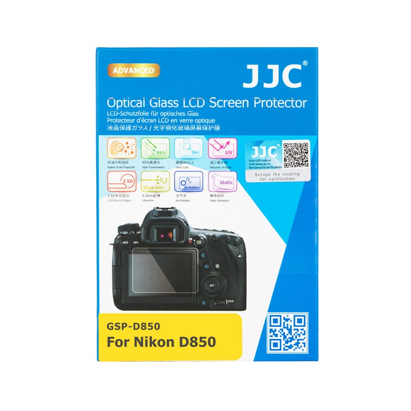 JJC Optical Glass LCD Screen Protector Nikon D850