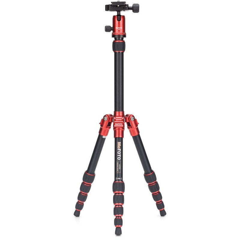 Benro MeFoto Backpacker travel tripod Kit Red