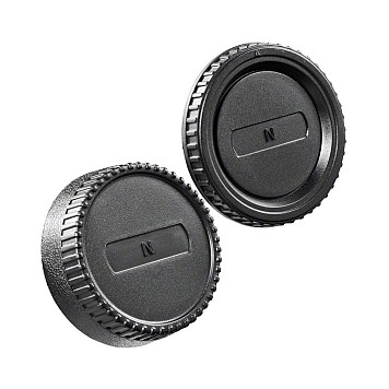 JJC L-R2 Lens and Body Cap Nikon F Mount