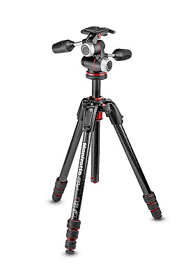 Manfrotto MK190GOC4-3WX Carbon Tripod with 3Way Head
