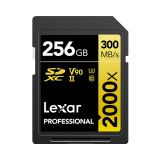 Lexar Professional SDXC 256GB 2000x V90 UHS-II GOLD Series