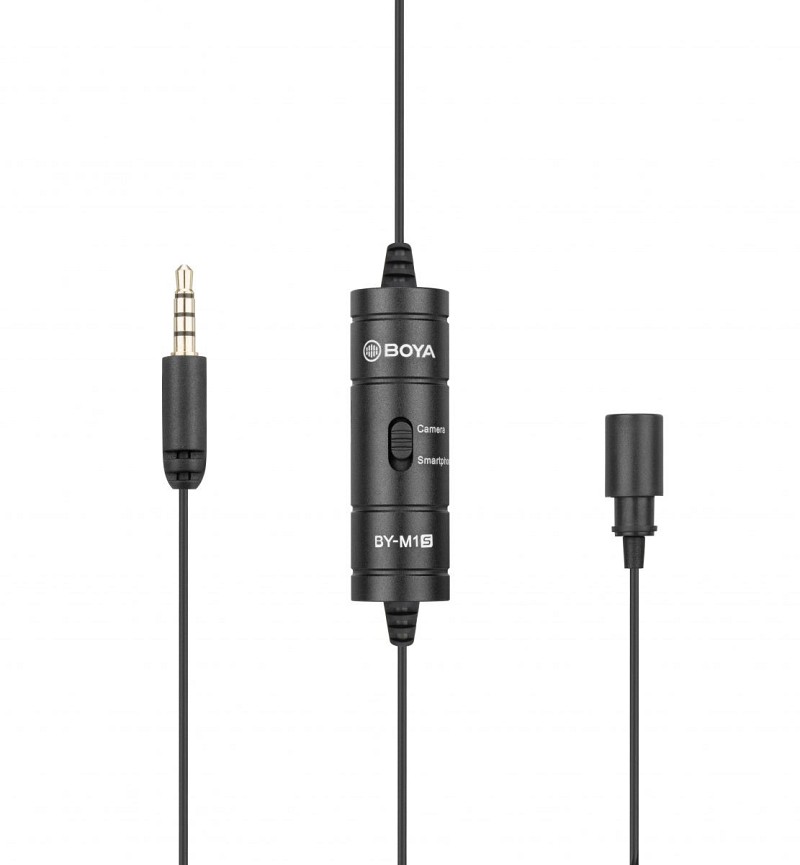 Boya BY-M1S (M1 Smart) Wired Universal Lavalier Microphone 3.5mm
