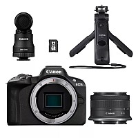 Canon EOS R50 Black Kit RF-S 18-45mm IS STM Content creator kit