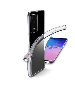Cellular Line Fine Back Cover Silicone for Samsung S20+ Ultra transparent