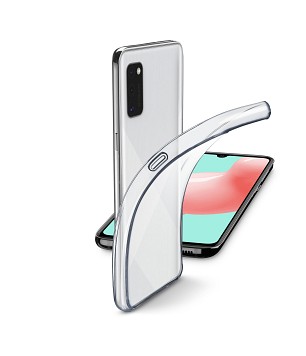 Cellular Line Fine Back Cover Silicone for Samsung A41 transparent