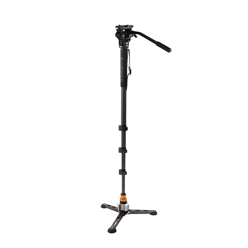 E-Image MFC700 Hands Free Carbon Fiber Monopod with 610FH Head