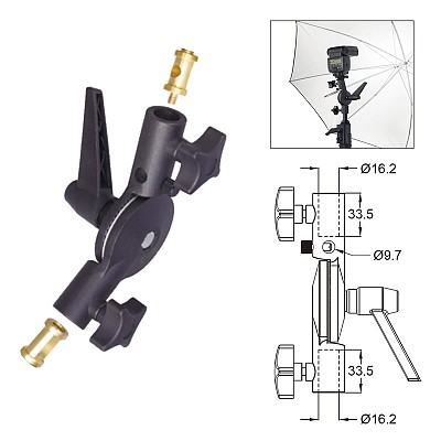 Kupo KS-102 Umbrella Swivel Bracket with adapters