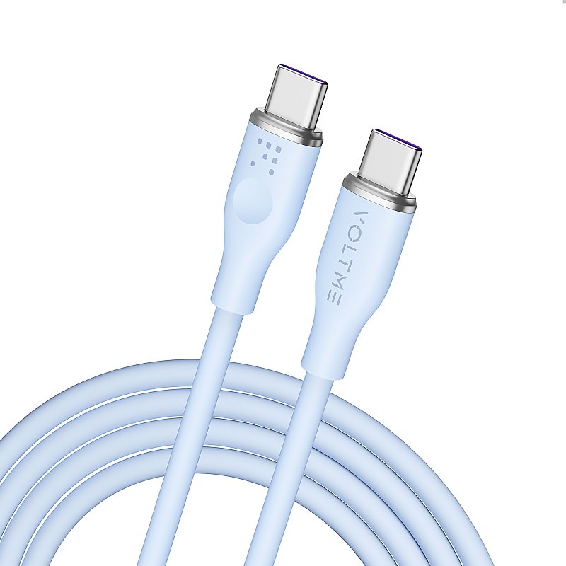Voltme Powerlink Moss Series CTC 5A/100W 1,8m Blue USB-C to USB-C Cable