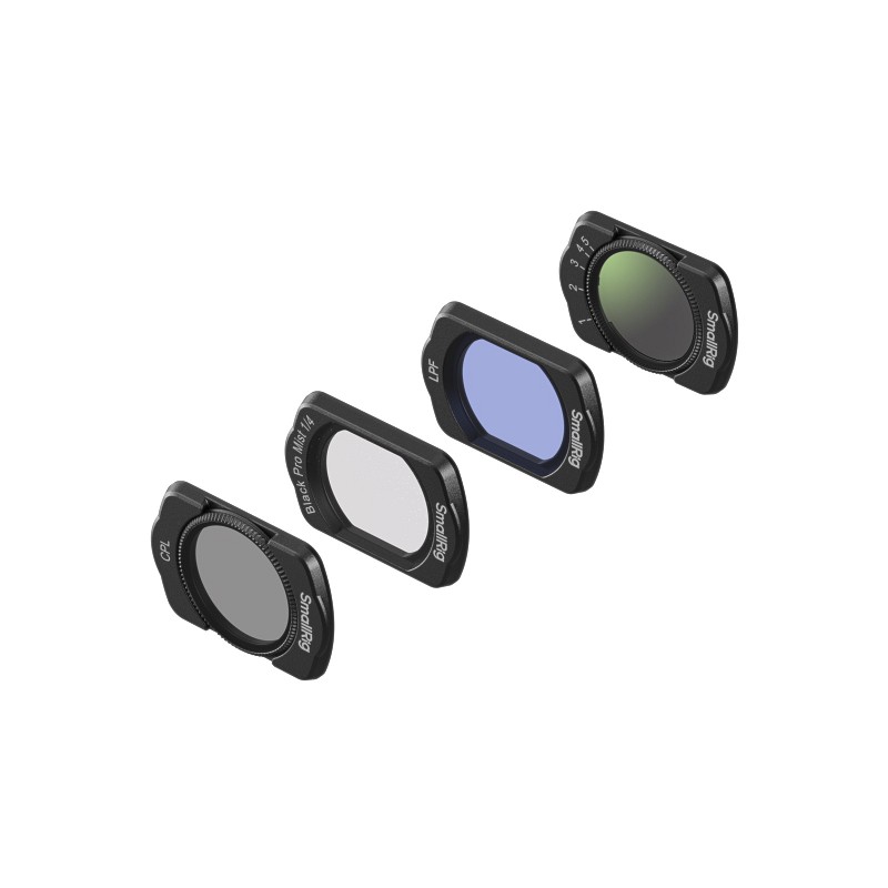 SmallRig 5833 Filter Set for DJI Osmo Pocket 4 / 3 (VND, CPL, Black Mist & Light Pollution)
