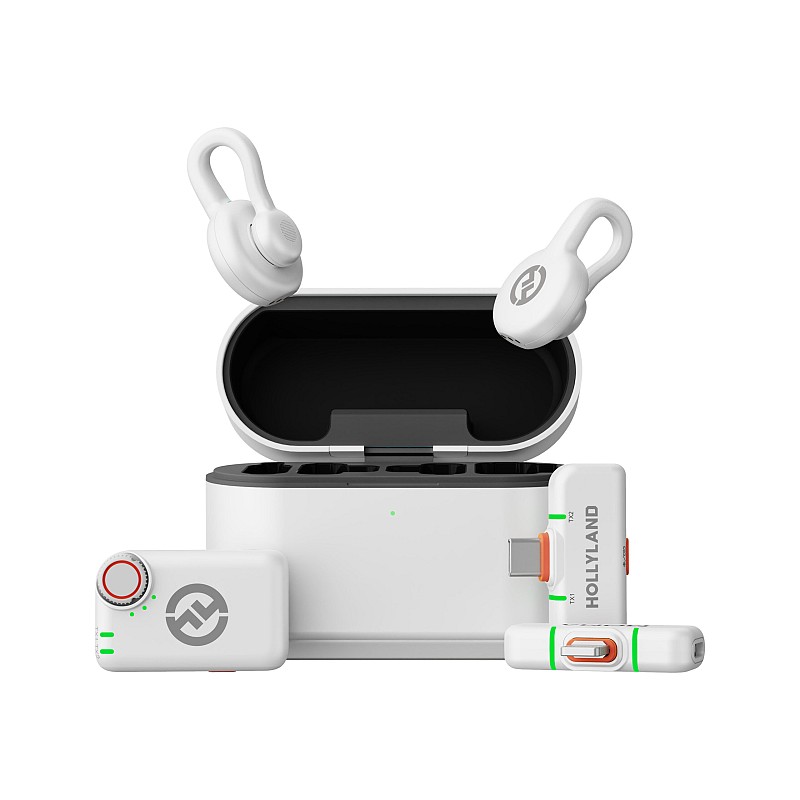 Hollyland LARK M2S Ultimate Combo for Camera for Smartphones (White)