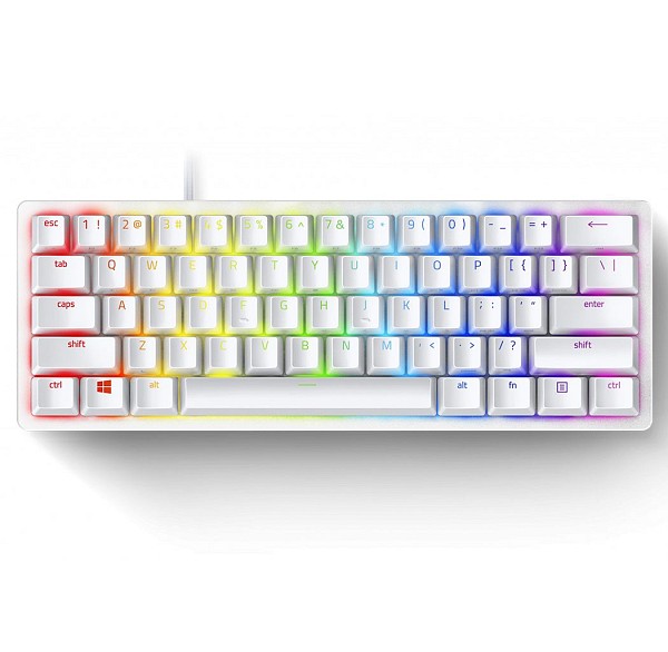 Razer HUNTSMAN Mini MERCURY ED 60% Red Opto Gaming Keyboard US Layout