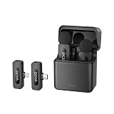 BOYA BY-V3 Combo Mobile Wireless Mic for Android & iPhone (USB-C & Lightning) 2 person