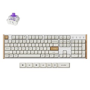Keychron K10 HE Special Wood Edition White Wireless RGB