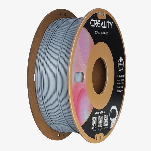 Creality CR-PLA Matte Grey 3D Printer Filament 1kg