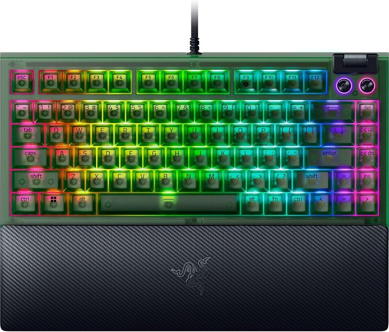 Razer BLACKWIDOW V4 75% Phantom Ed. Mechanical RGB Orange Switches